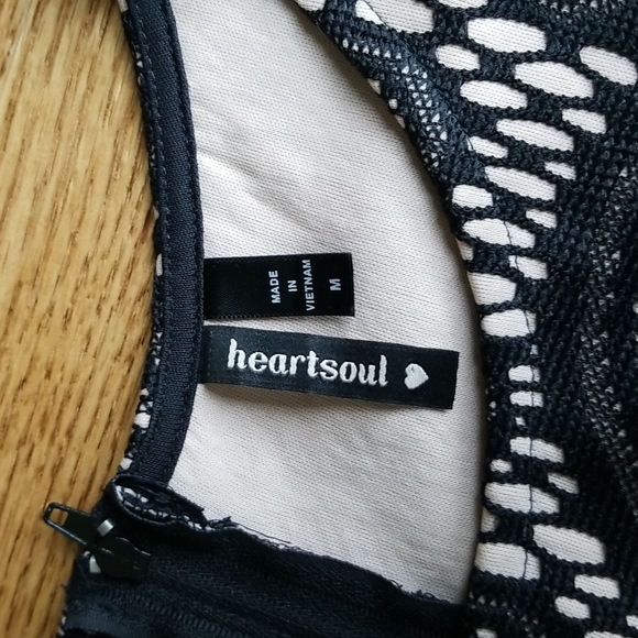 (M) HeartSoul Fit & Flare Mini Dress Crochet Look Top Boho Classic Cottagecore - Picture 4 of 10